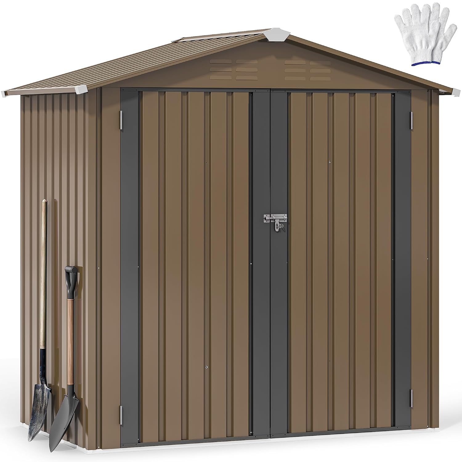 Gardening Tools In - Caseta de Almacenamiento Metálica para Exteriores