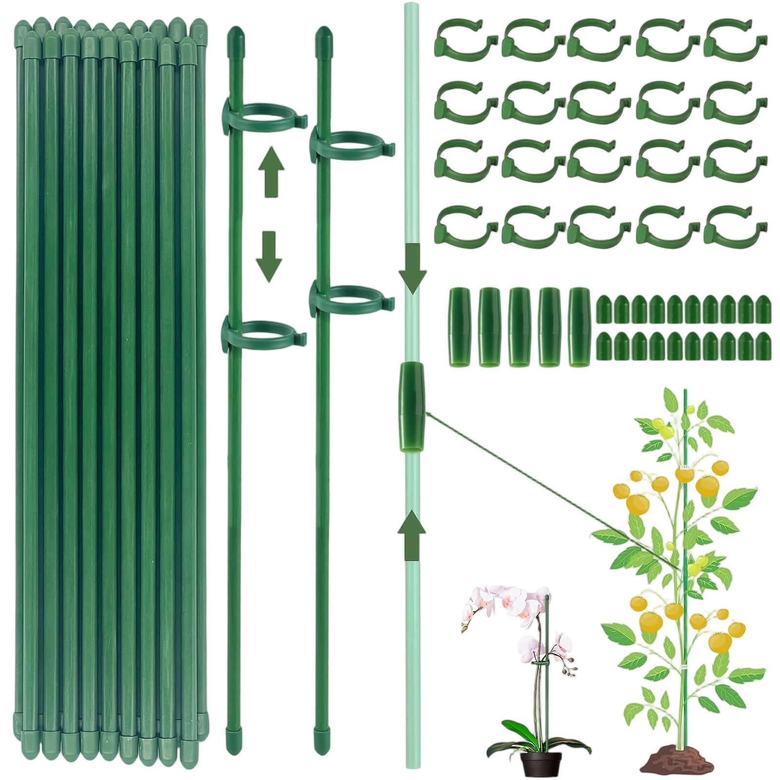 Orchid Potting Mix - Soportes para Plantas, Varillas para Tallos