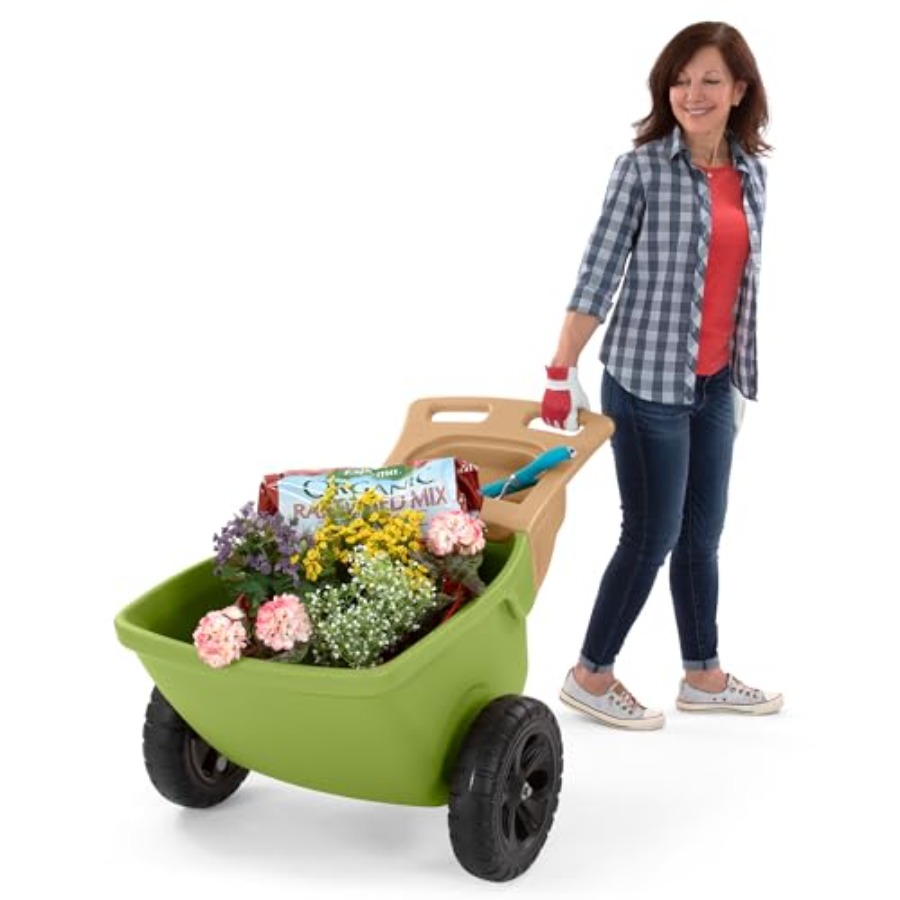 Gardening Tools Made In Usa - Carretilla Resistente Easy Haul con Bandeja