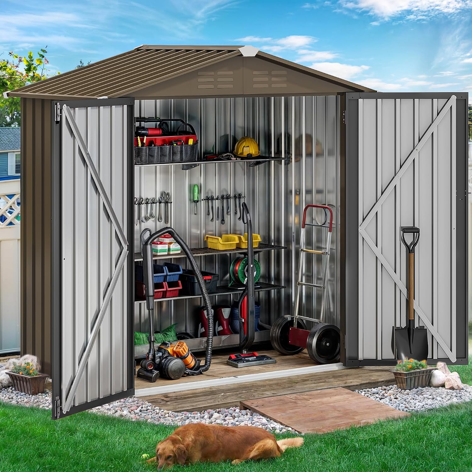 Caseta de Almacenamiento Metál - Gardening Tools In reseña y precio