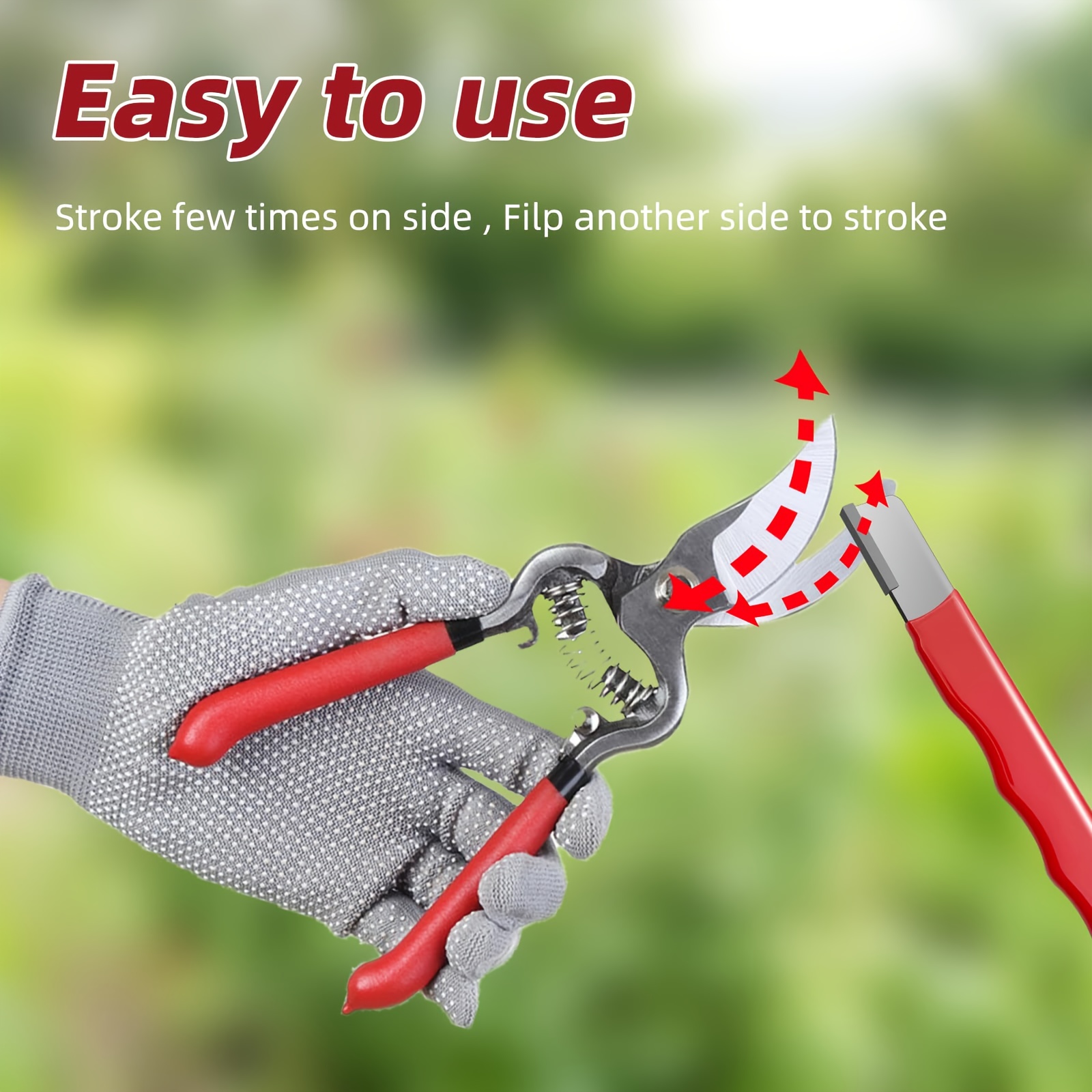 Afilador de tijeras de jardín, - Gardening Tools You Must Have reseña y precio