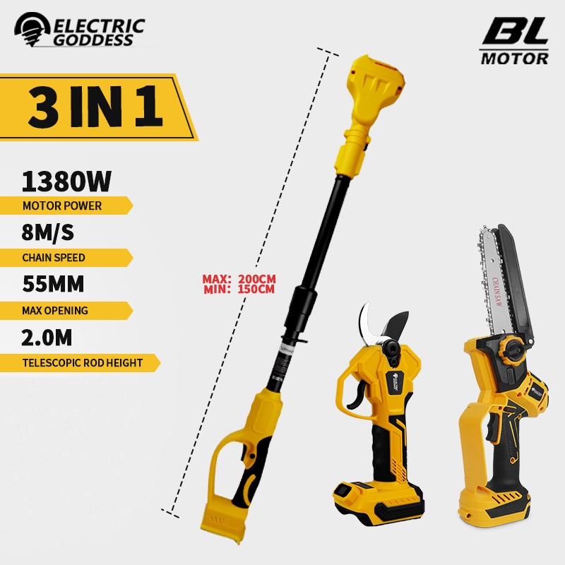 Motosierra eléctrica sin escob - Gardening Tools Usa reseña y precio