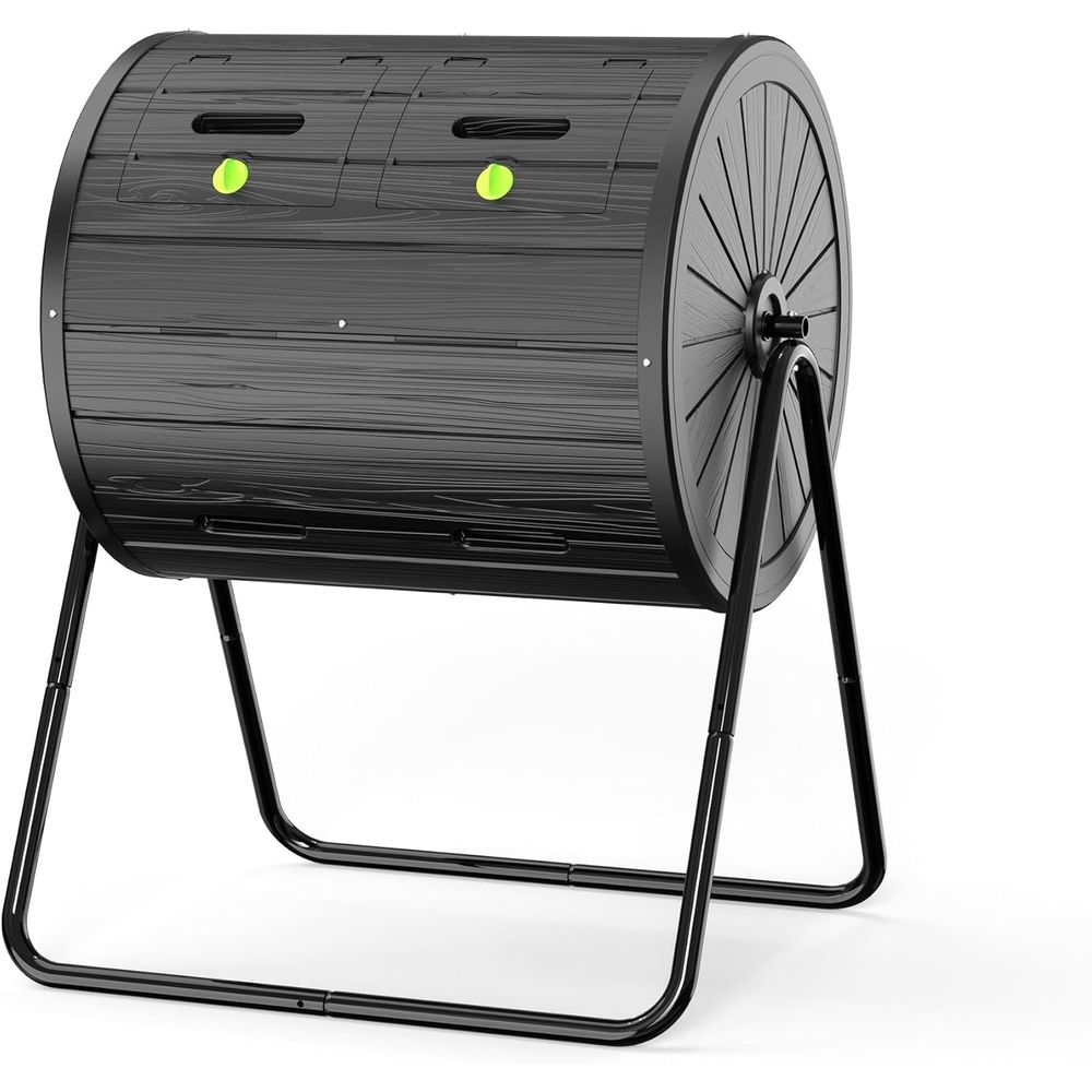 Compostador giratorio de doble - Compost Bin reseña y precio