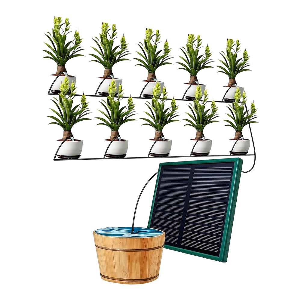 Kit de Riego por Goteo Solar C - Drip Irrigation Kit reseña y precio