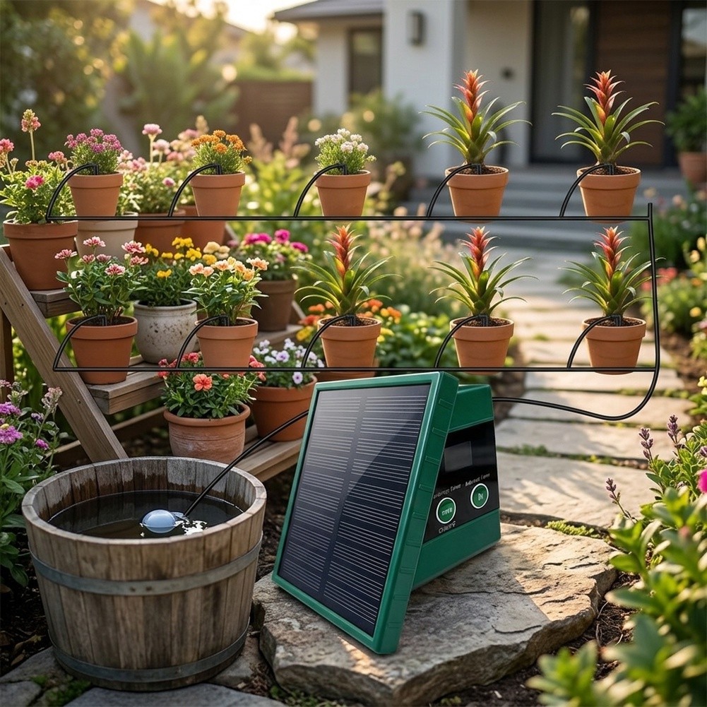 Kit de Riego por Goteo Solar C - Drip Irrigation Kit reseña y precio