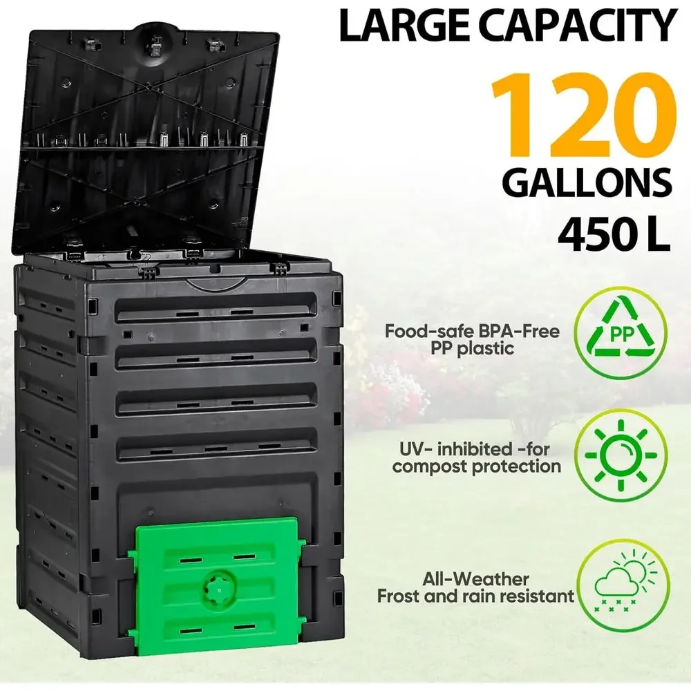 Compostador de Jardín con Capa - Compost Bin reseña y precio
